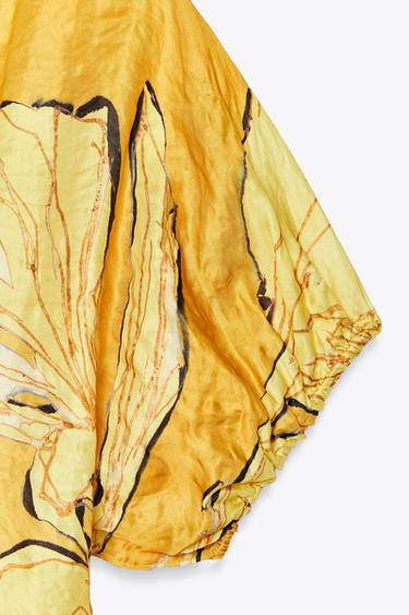 ZW COLLECTION PRINTED DRESS - Yellow by Zara - Image 12