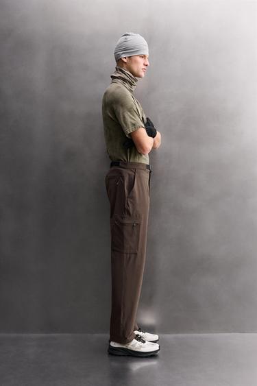 TECHNICAL CARGO TREKKING TROUSERS - Brown by Zara - Image 3