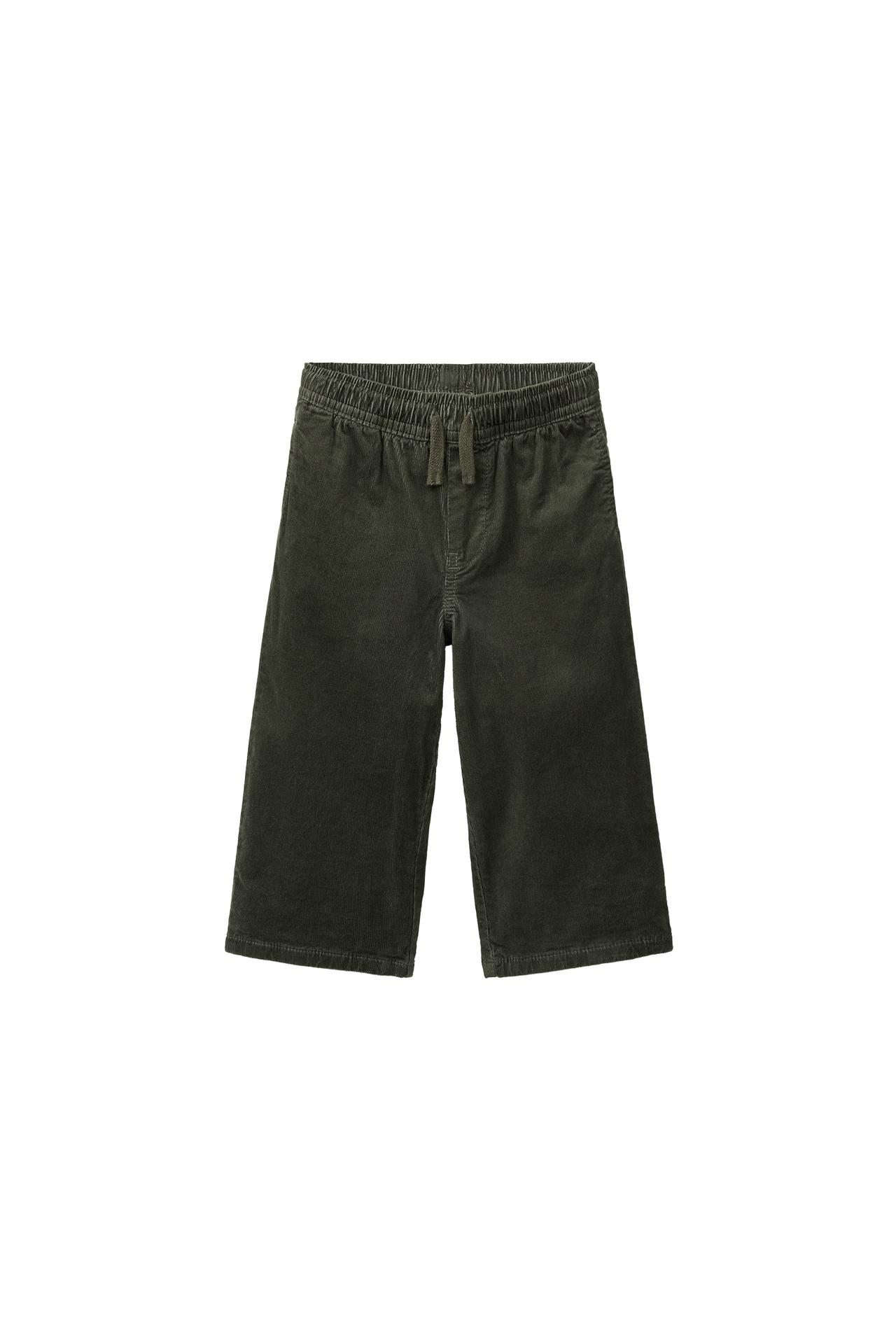 MICRO-CORDUROY BAGGY PANTS — Khaki