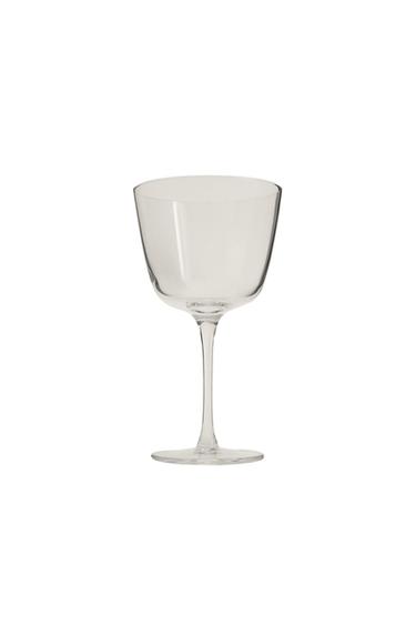 KRISTALLOOK GLAS MET PLATTE VOET - Transparant van Zara