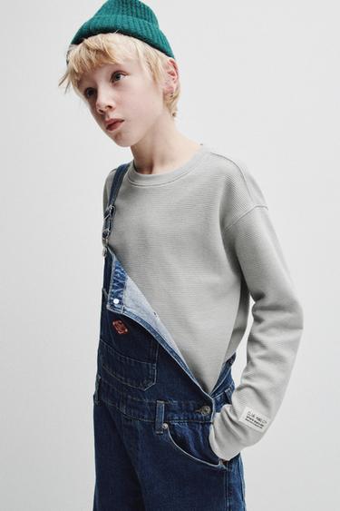 OTTOMAN-T-SHIRT MIT ETIKETT - Hellgrau von Zara