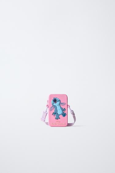 LILO & STITCH © DISNEY RUBBERISED MOBILE PHONE HOLDER - Pink by Zara