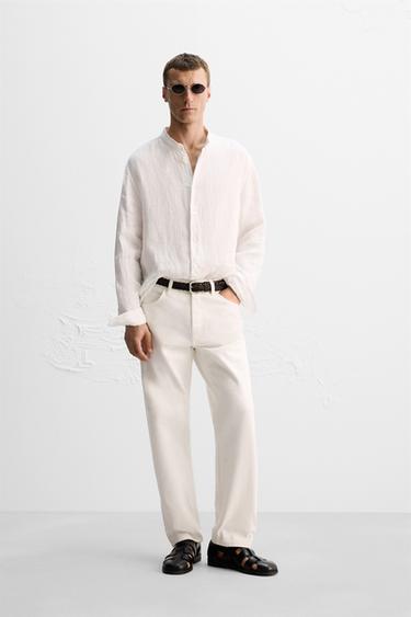 JEANS STRAIGHT FIT RELAXED LIMITED EDITION - Màu trắng từ Zara - Hình ảnh 0