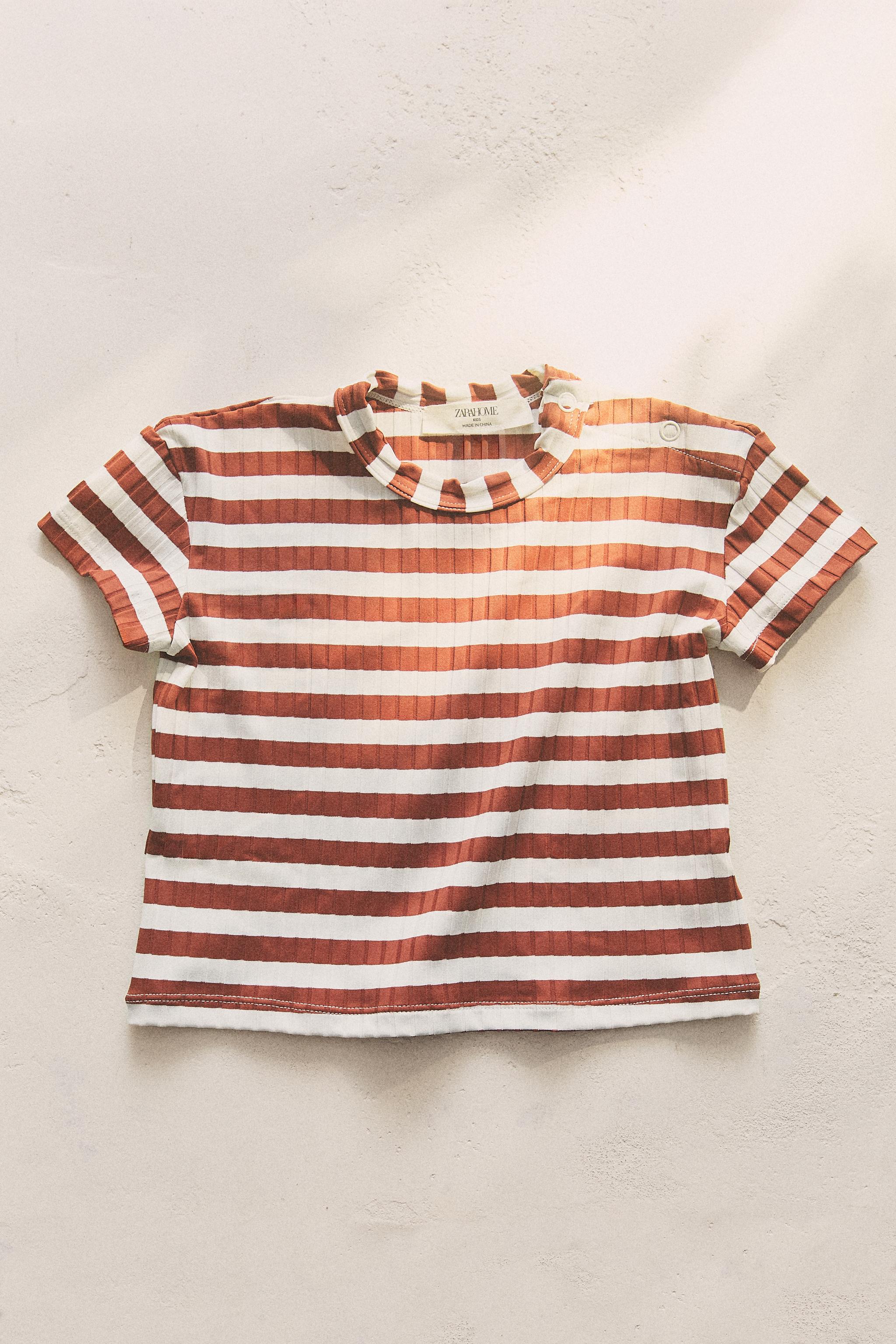 T-SHIRT ENFANT PLAGE RAYÉ