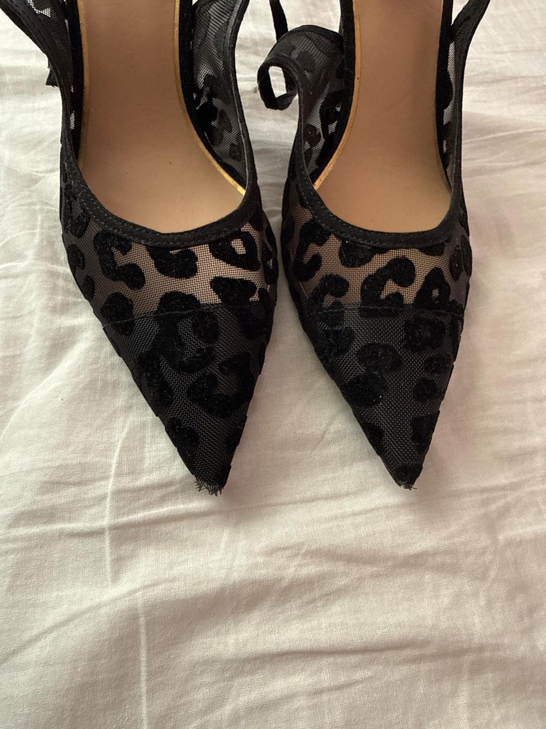 LEOPARD BLACK HEELS - Image 4