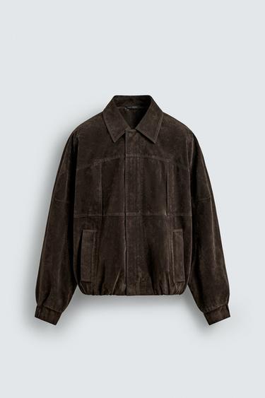 FAUX SUEDE JACKET - Brown by Zara