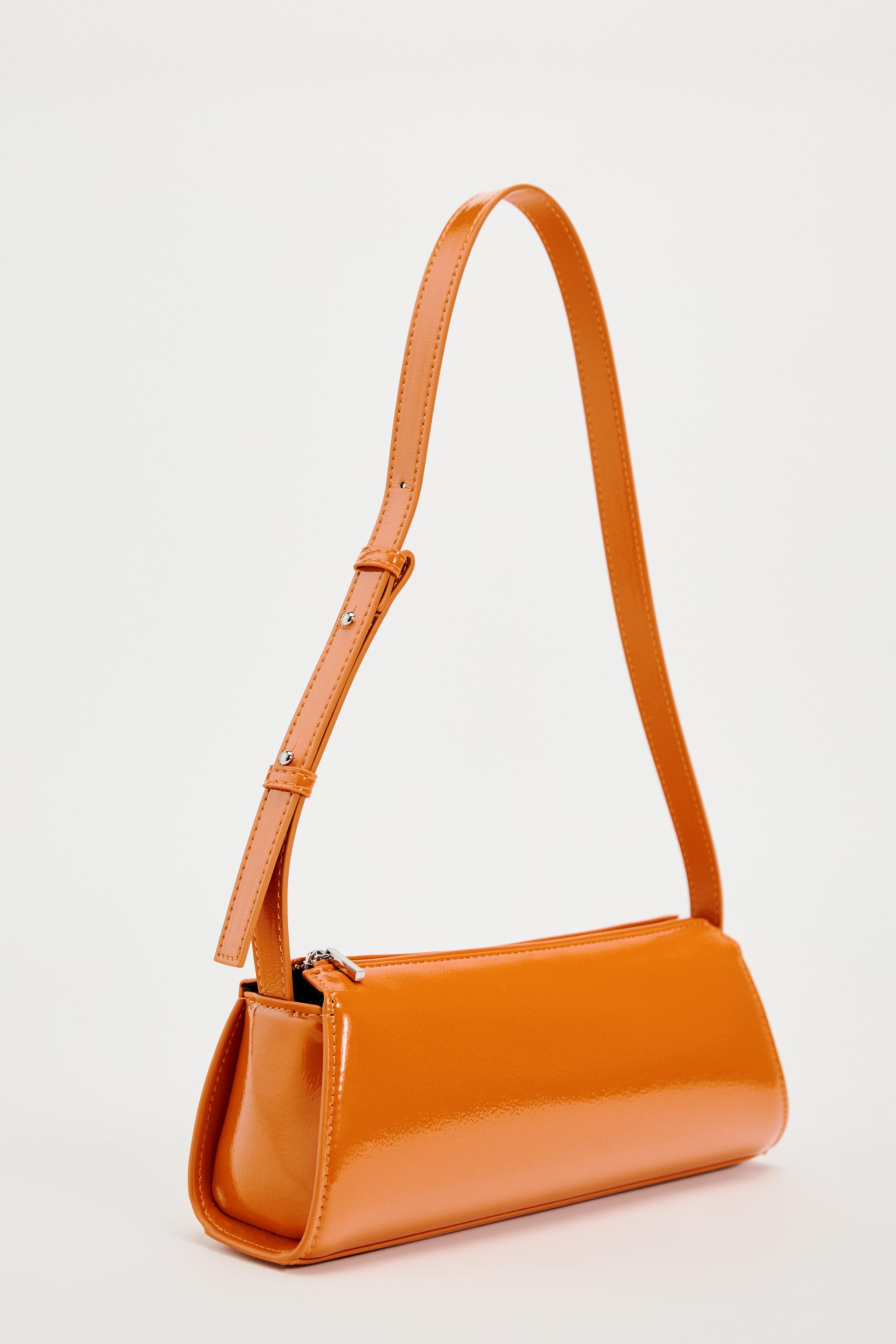 Nº21 small Jeanne leather shoulder bag - Orange