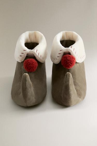 CHILDREN'S CHRISTMAS ELF SLIPPERS - Green by Zara - Image 2
