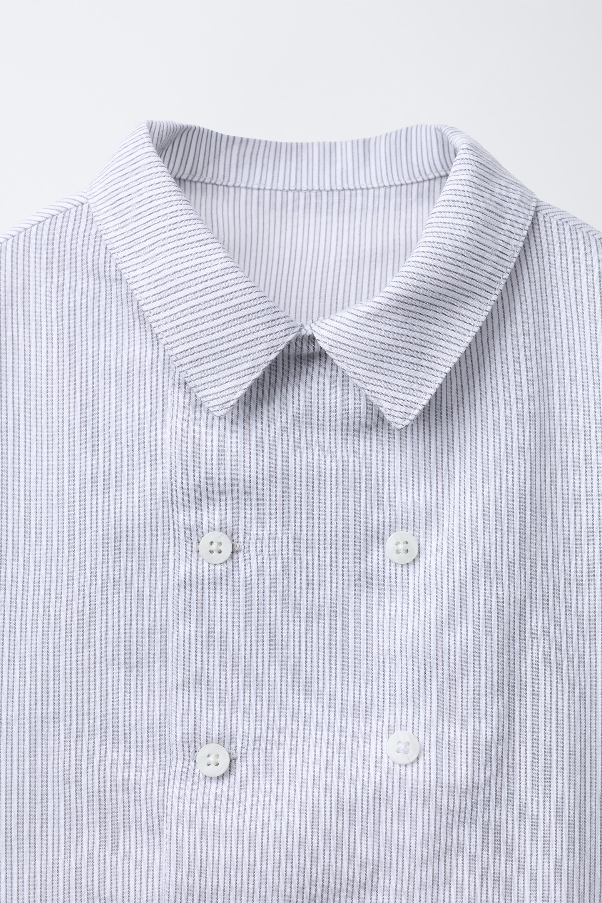 DOUBLE BUTTON STRIPED SHIRT