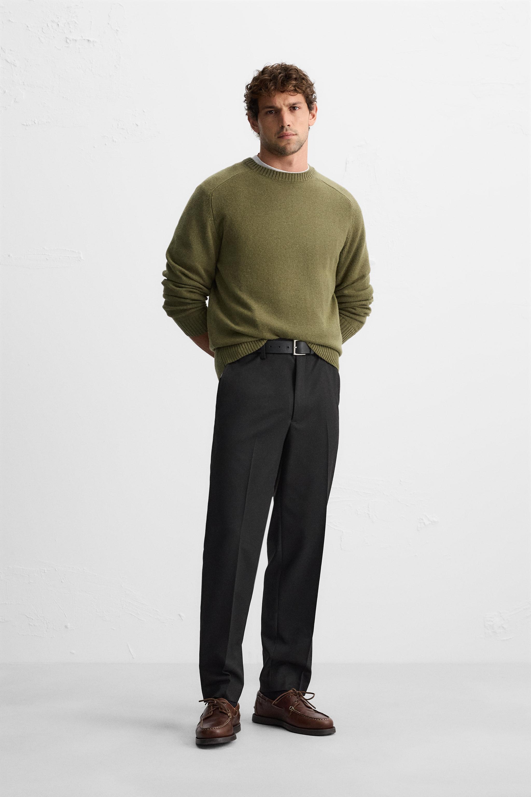 TWILL STRUCTURED PANTS - Black | ZARA United States