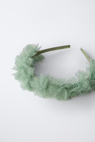 WOODLAND FAIRY COSTUME HEADBAND - Light green by Zara - Image 2