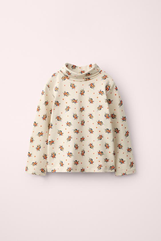 CARAMEL LONDON X Zara タートルネックＴシャツプリント地0ZaraのCARAMEL LONDON X Zara タートルネックＴシャツ - プリント地 - 画像 0