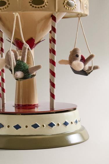 MUSICAL CAROUSEL CHRISTMAS DECORATION - Multicoloured by Zara - Image 3