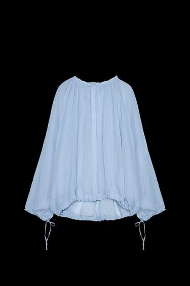 HEMD MIT STEHKRAGEN UND KORDELN – ZW COLLECTION - Hellblau von Zara - Bild 0