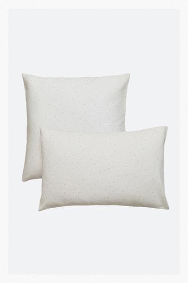 KIDS' POLKA DOT PILLOWCASE - Oyster-white by Zara
