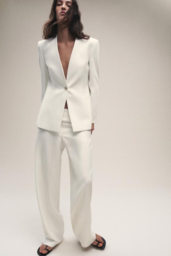 TAILORED OPEN FRONT BLAZER