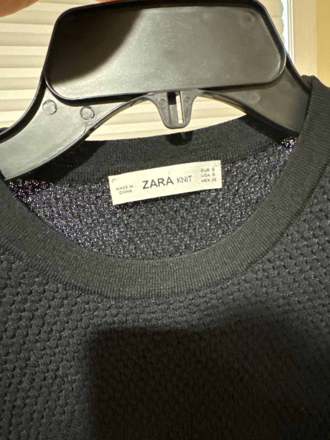 ZARA KNIT SHORT SLEEVE TOP - Image 3