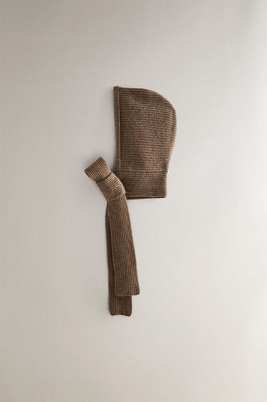 CAGOULE | BONNET CACHEMIRE - Marron / Taupe de Zara - Image 0