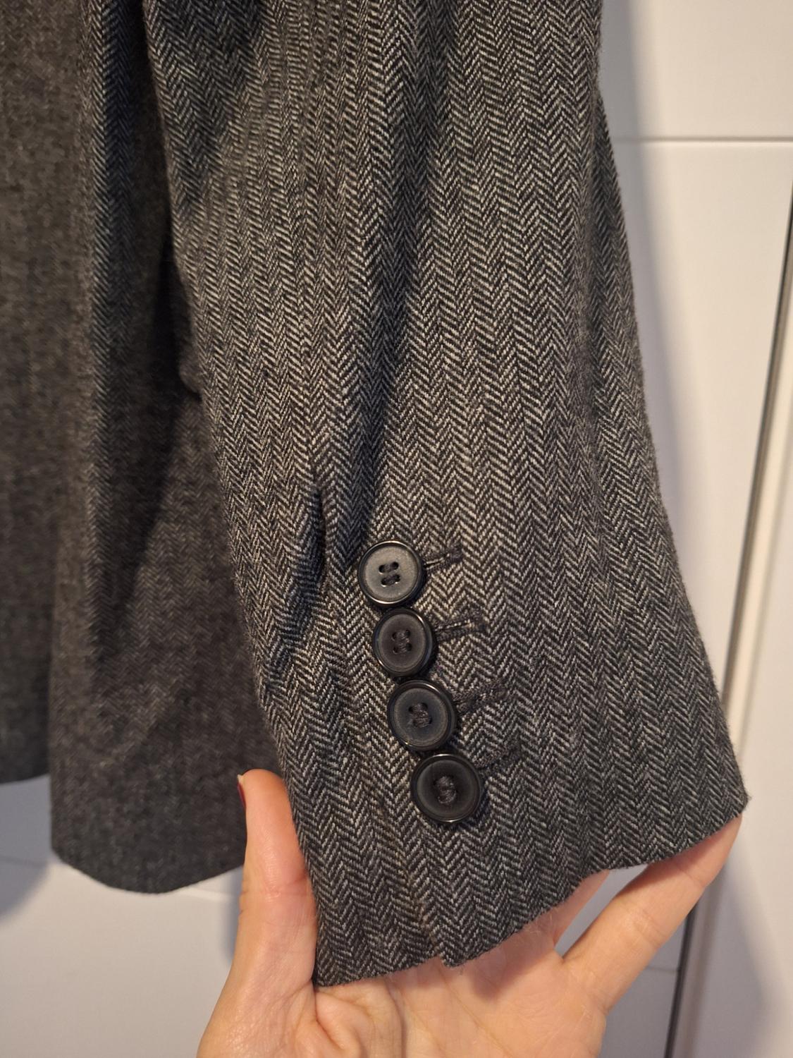 AMERICANA BLAZER ZARA GRIS PARA DE GALLO - Image 4