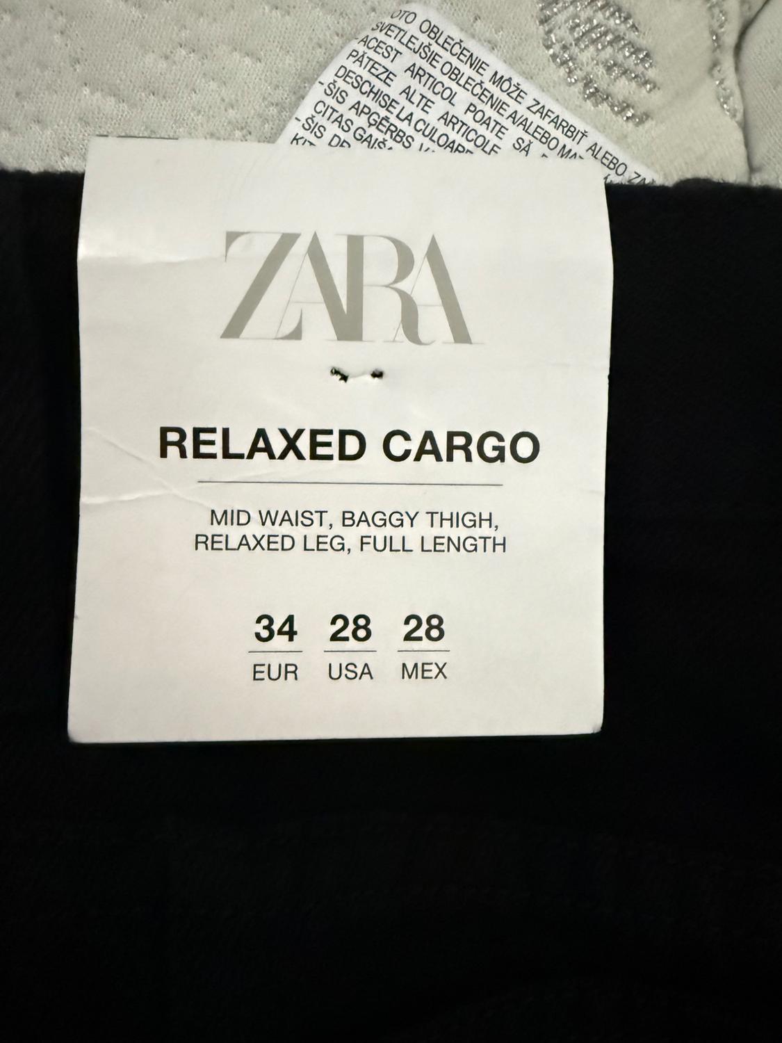POCKET DENIM CARGO PANTS - Image 3