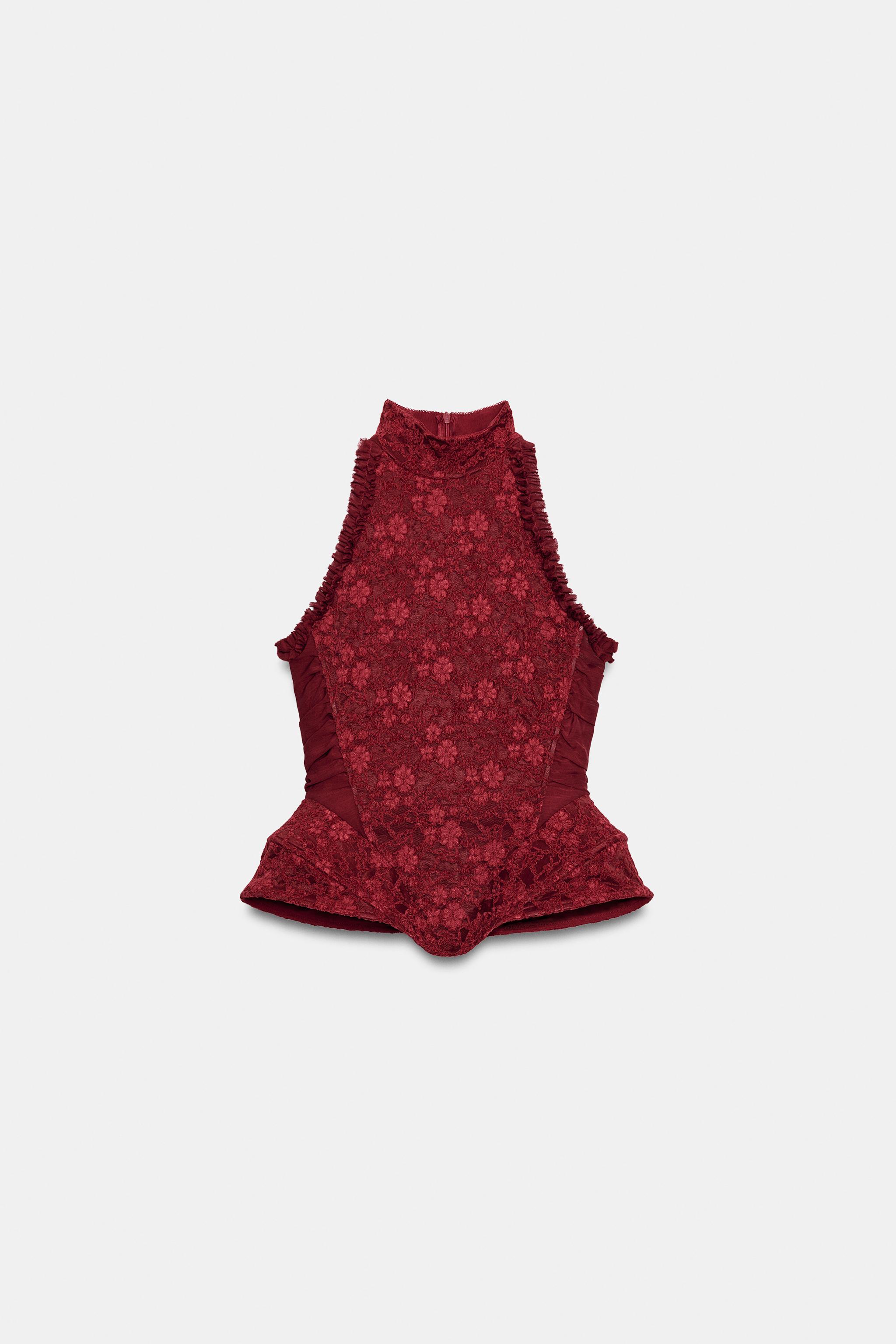 CORSET HALTER JACQUARD