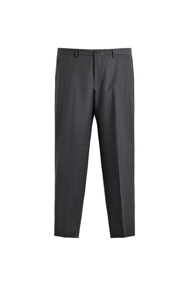 Zara PINSTRIPE SUIT PANTS - Gray