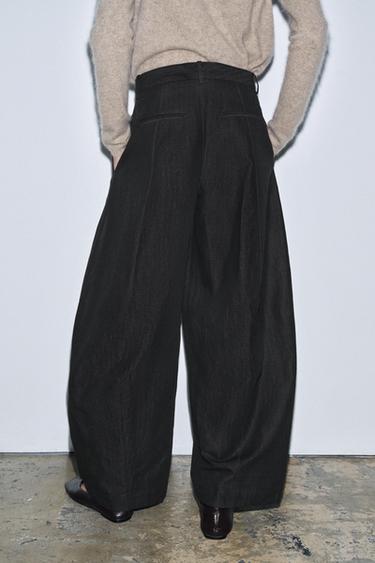 STRIPED TROUSERS ZW COLLECTION - Grey marl by Zara - Image 2