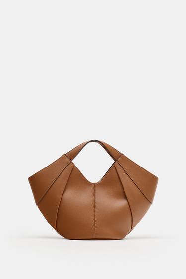 トップステッチクロスボディバッグダークゴールデンブラウンZaraのトップステッチクロスボディバッグ - ダークゴールデンブラウン 