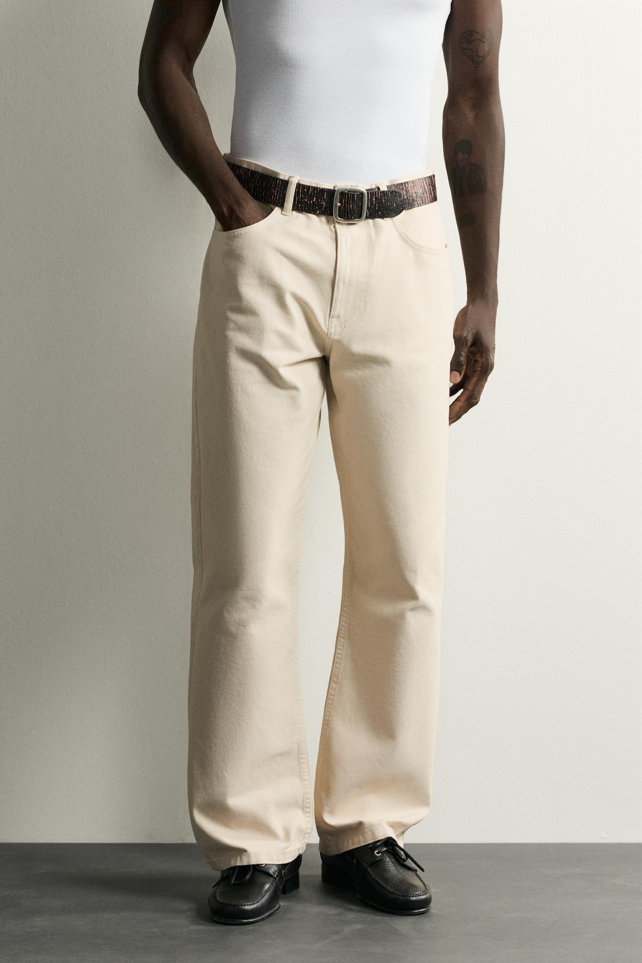 LOOSE FIT PANTS — Ecru