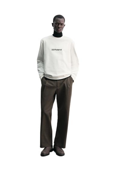 T-SHIRT HEAVYWEIGHT ROLAND CORPORATION © - Blanc de Zara
