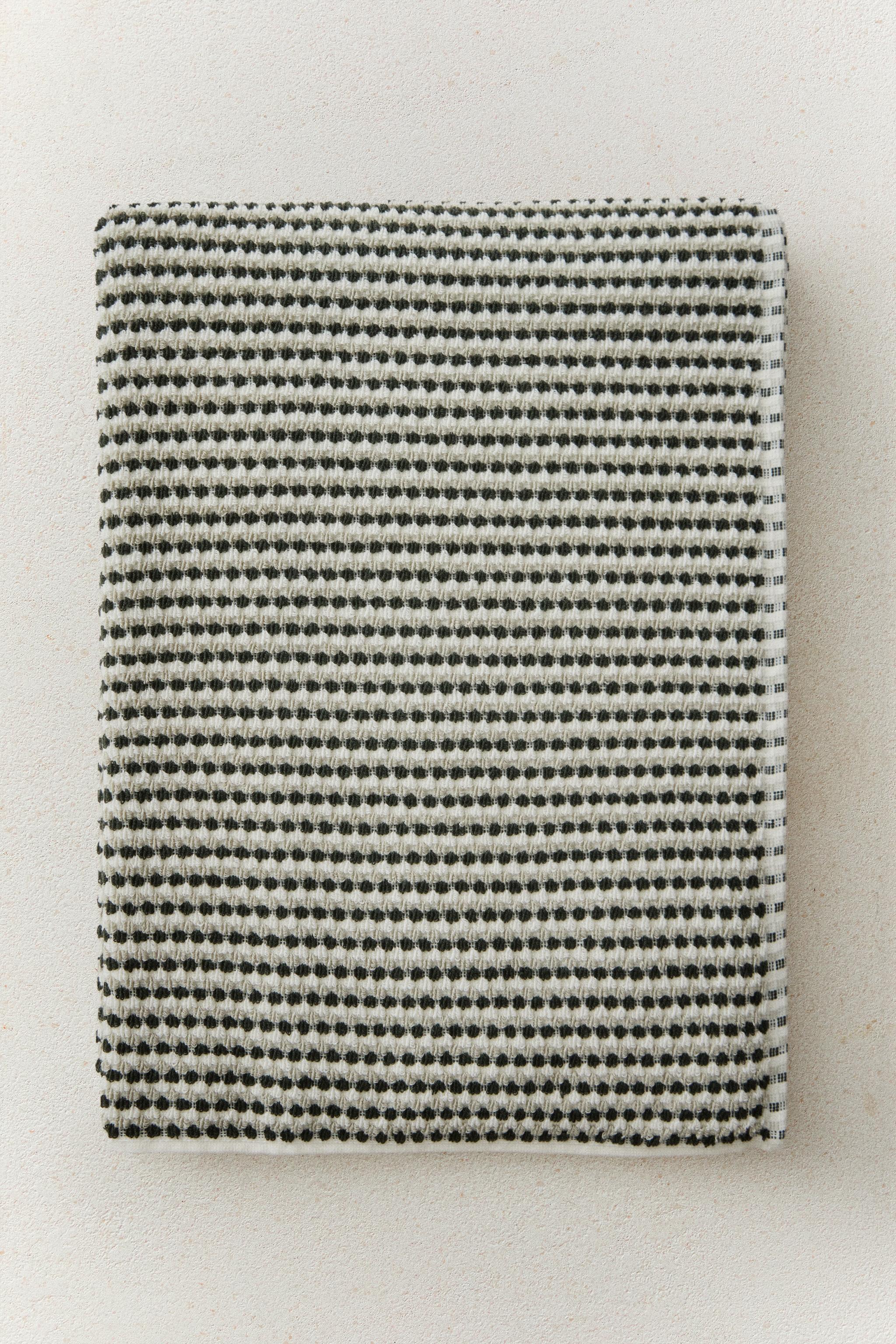 SERVIETTE DE BAIN COTON TEXTURÉE