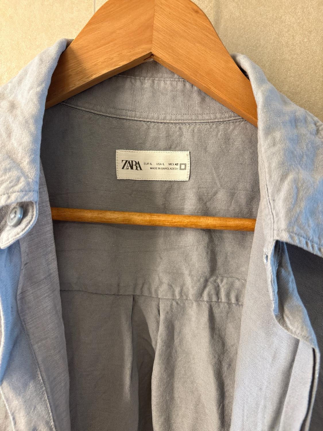VISCOSE/LINEN BLEND SHIRT - Image 3