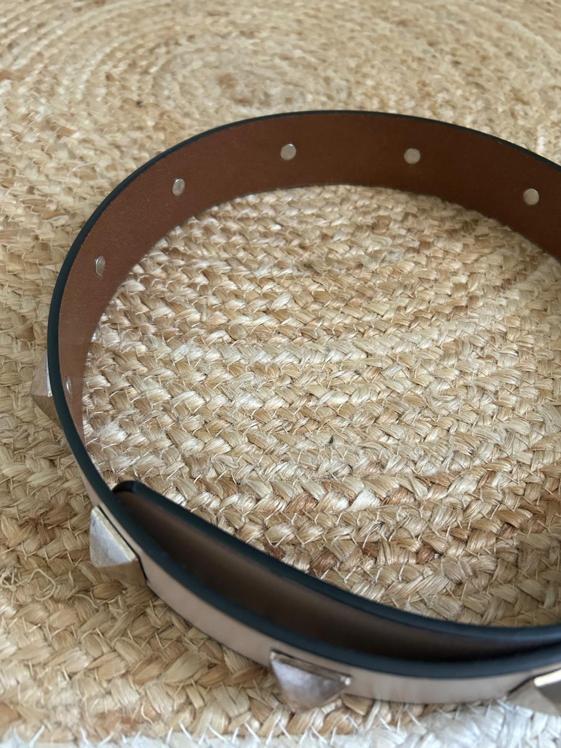 DISTRESSED EFFECT LEATHER BELT - Image 6