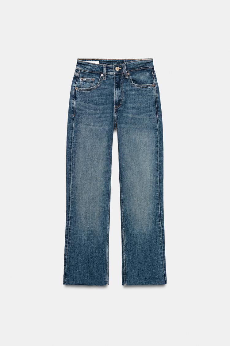 Jeans acampanados de tiro alto y corte cropped 8