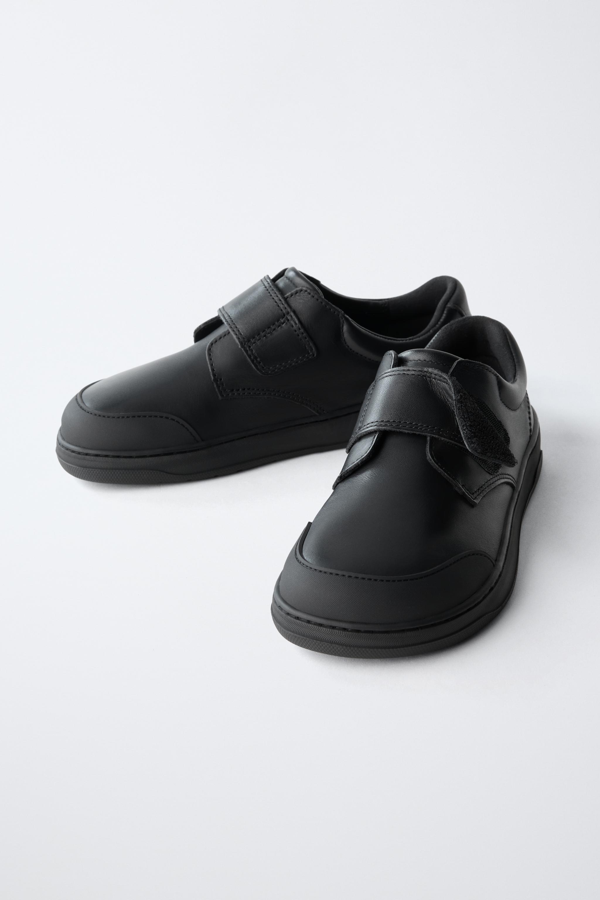 Детские кроссовки Zara Leather Barefoot School Sneakers — фото 6