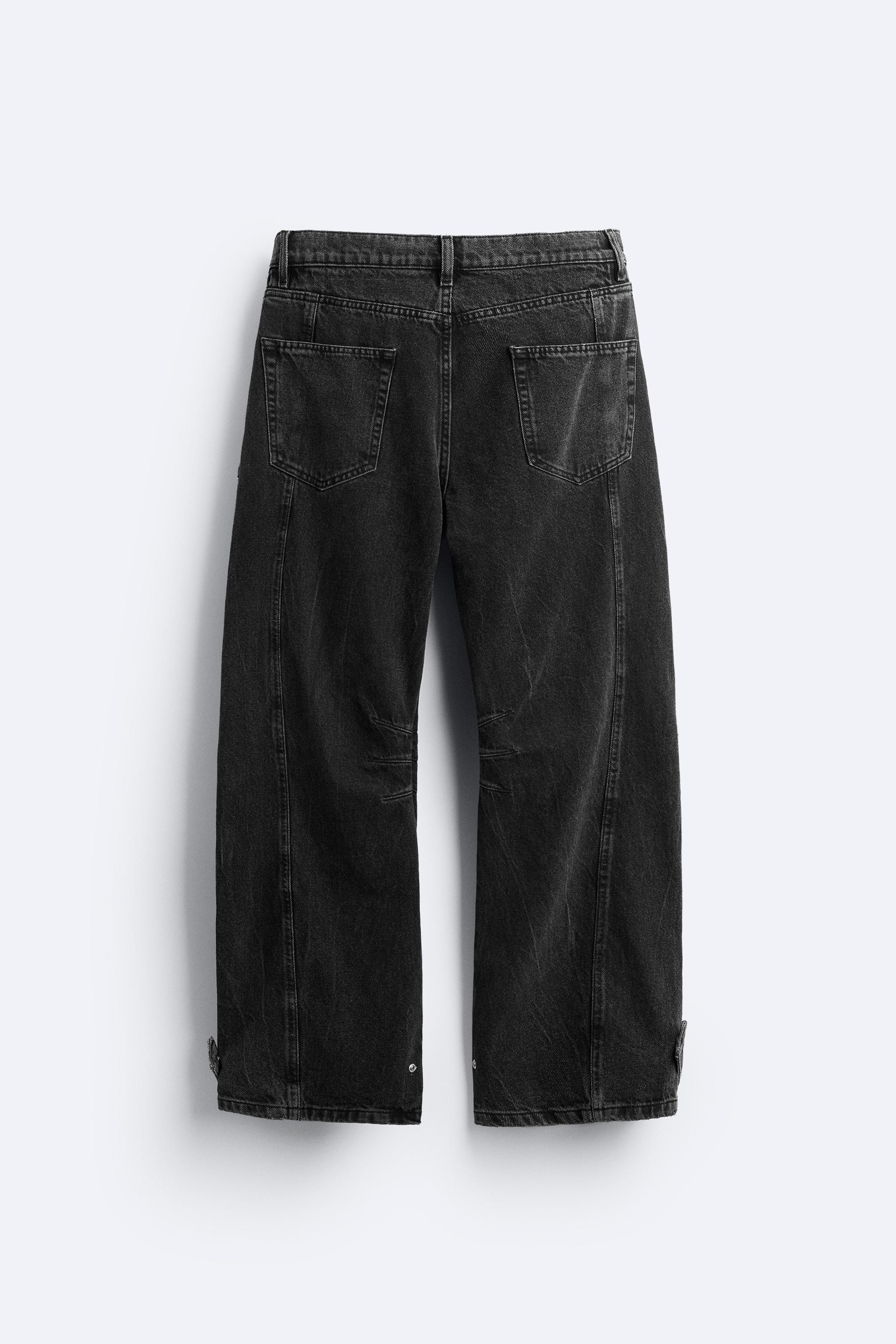 UTILITY JEANS WITH POCKETS - Black