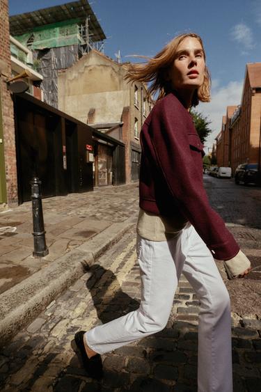 VESTE COURTE DOUCE AU TOUCHER - Bordeaux de Zara - Image 2