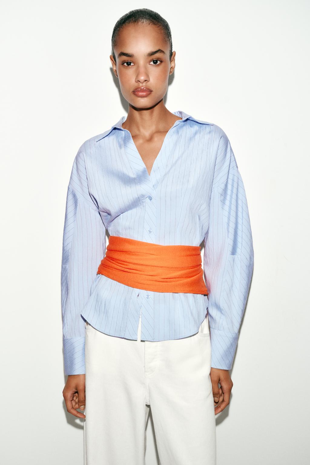 FITTED STRIPED SHIRT - image 2
