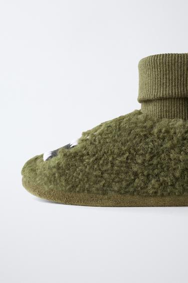 MONSTER SLIPPERS - Khaki Green by Zara - Image 5