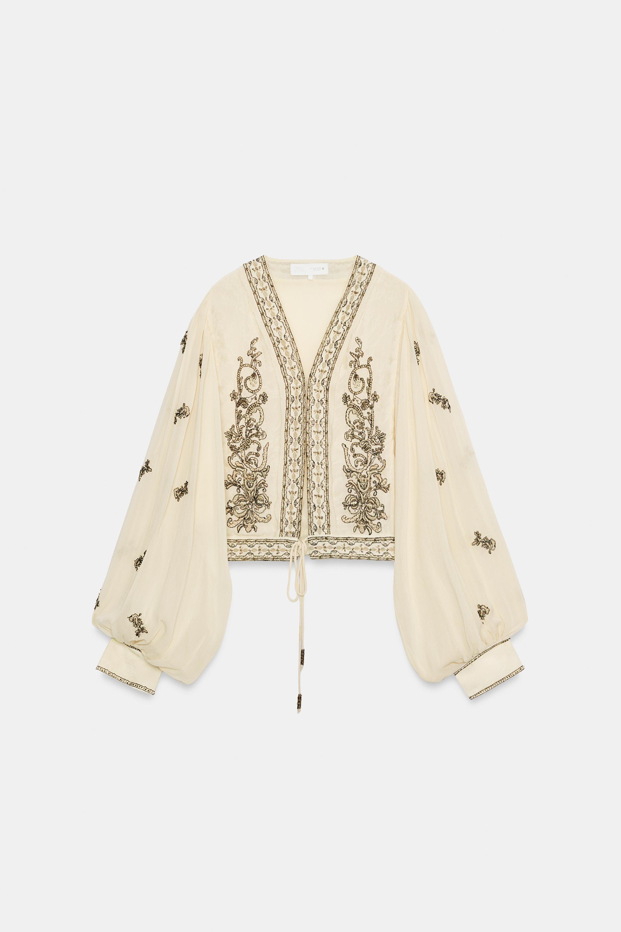 BEAD EMBROIDERED BLOUSE ZW COLLECTION