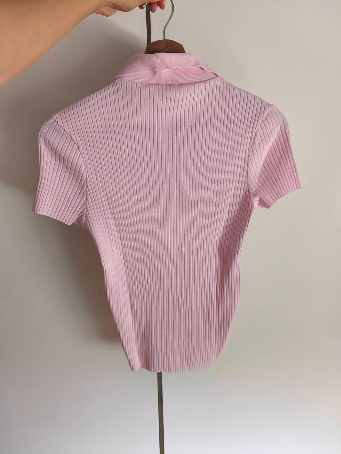 RIBBED POLO T-SHIRT - Image 2