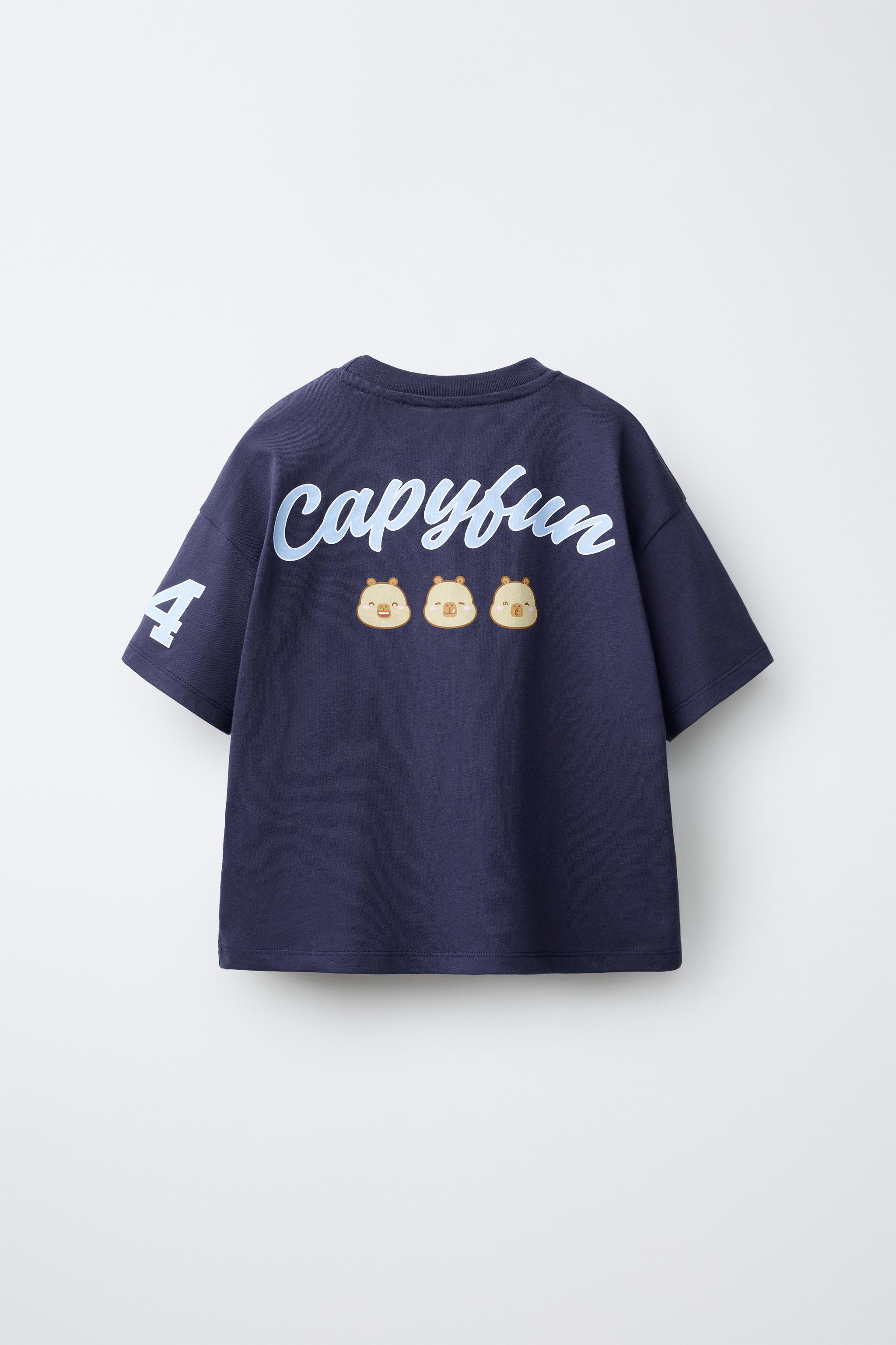 Детские футболки Zara CAPIBARA CAPYFUN © PRINTED T-SHIRT — фото 2