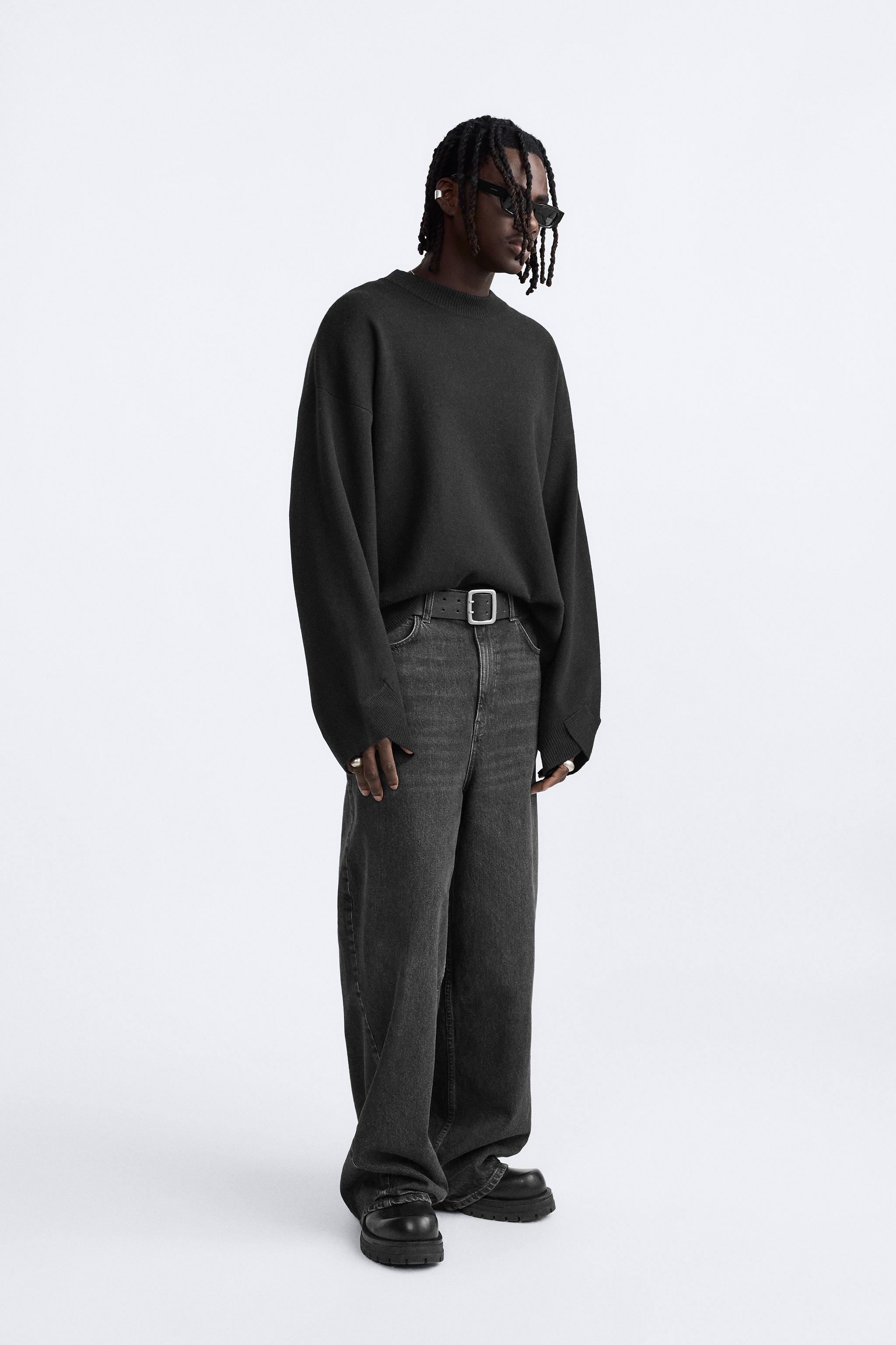 Oversized black hotsell sweater men