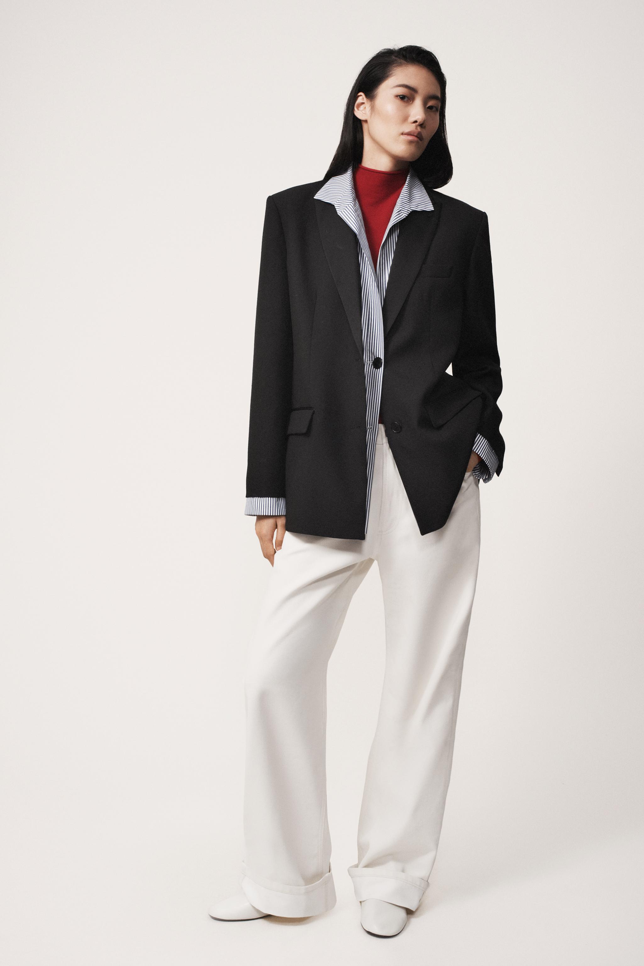 100% WOOL COMBINED BLAZER - THE ITEM ZARA WOMAN