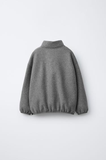 SWEAT POLAIRE ÉTIQUETTE BENSIMON ® X ZARA - Gris chiné de Zara - Image 1