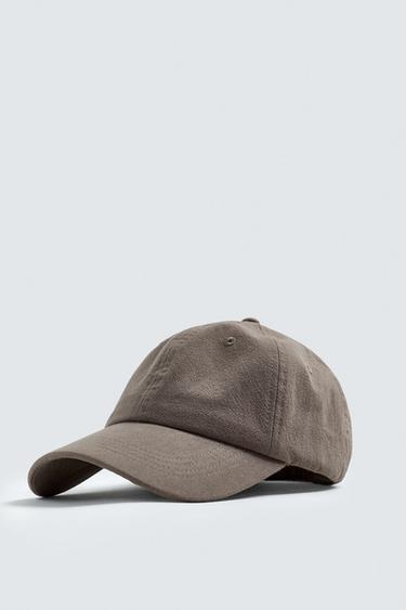 GORRA ALGODÓN LAVADO - Marrón / Topo de Zara