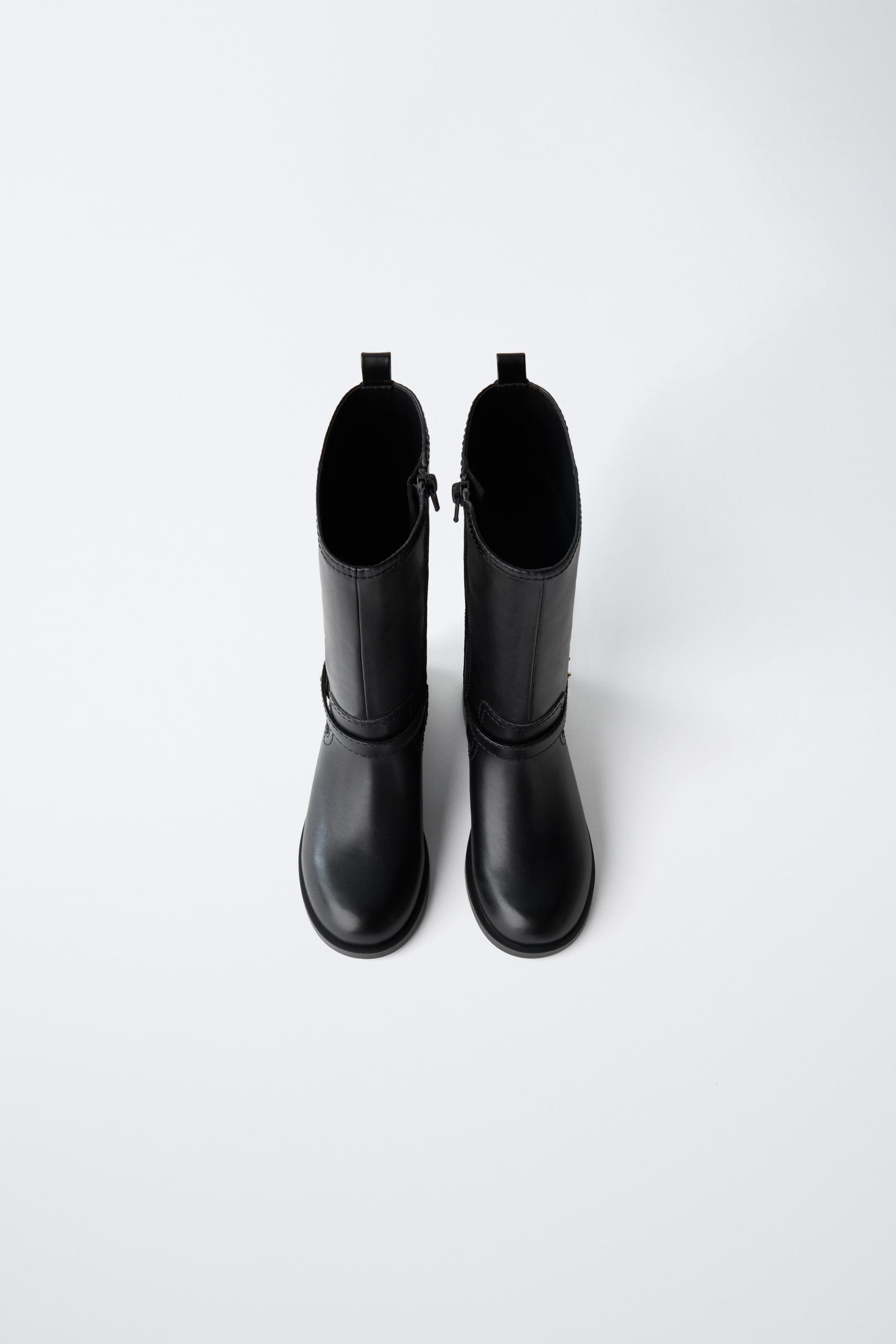 Детские ботинки Zara HIGH-LEG BOOTS — фото 4