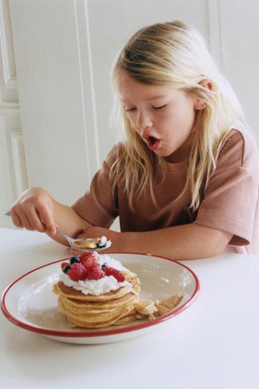 بيجامة WAFFLE ببطاقة (1.5-6 سنوات) - وردي الخاص بـ Zara