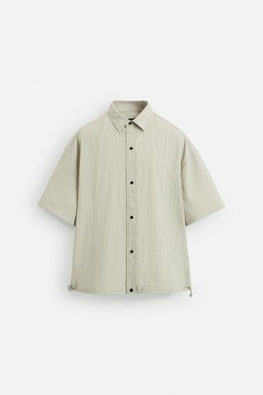 LIGHTWEIGHT TECHNICAL SHIRT - Greenish by Zara