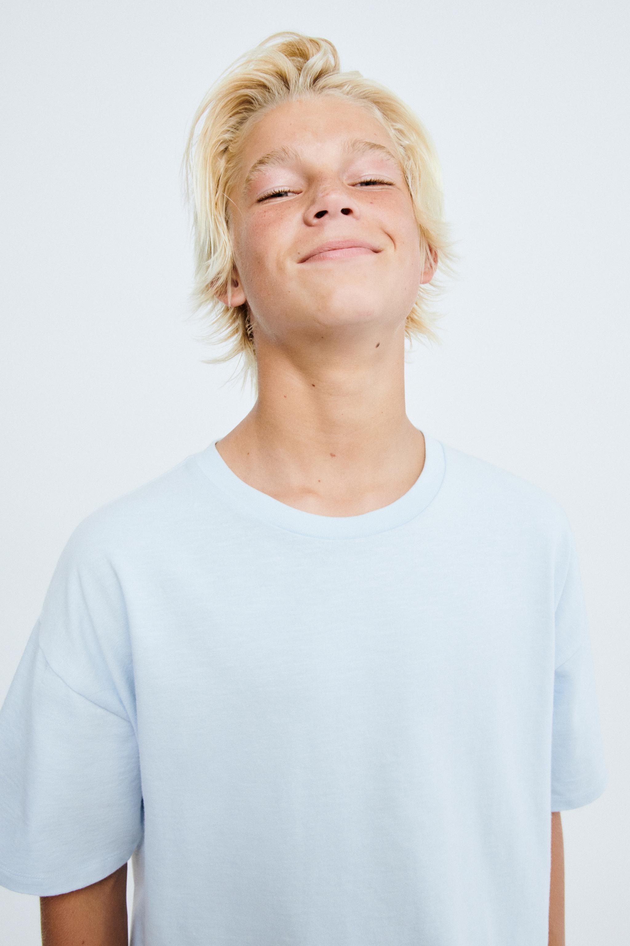 STORIESZ - PLAIN T-SHIRT — Pastel blue
